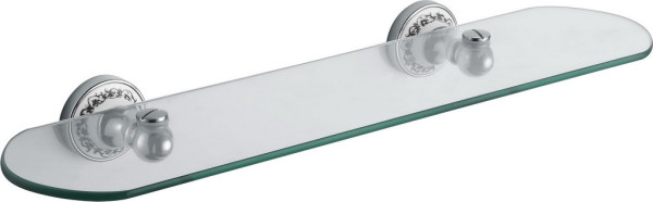 Полка стеклянная Fixsen Bogema, хром (FX-78503). Фото 1