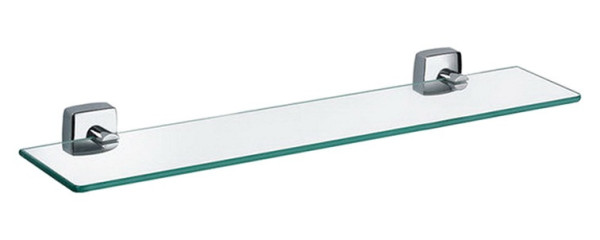 Полка стеклянная Fixsen Kvadro, хром (FX-61303). Фото 1