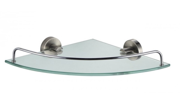 Полка стеклянная Fixsen Modern угловая, сатин (FX-51503A). Фото 1
