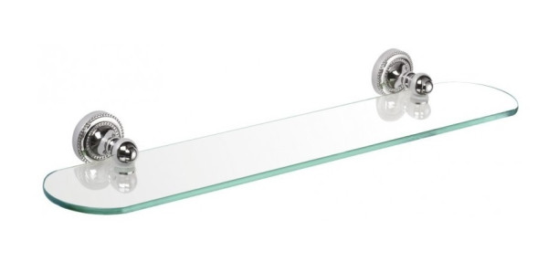 Полка стеклянная Fixsen Style, хром (FX-41103). Фото 1
