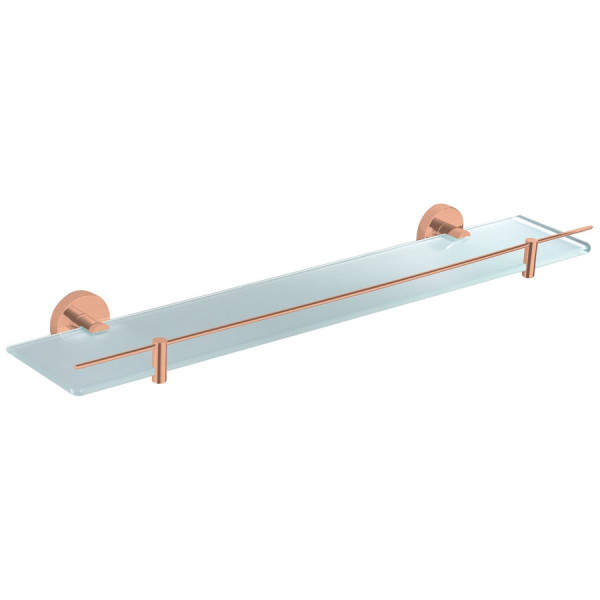 Полка стеклянная Rav Slezak COLORADO COA0900/60ZRL, розовое золото. Фото 1