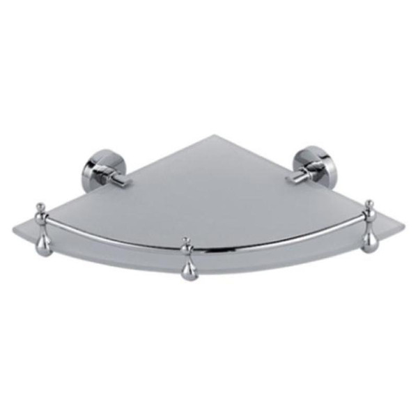 Полка стеклянная угловая D-Lin D264100, хром. Фото 1