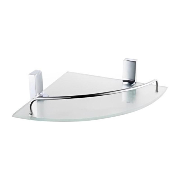 Полка стеклянная угловая D-Lin D264330, хром. Фото 1