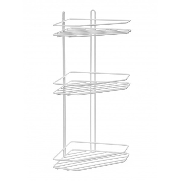 Полка угловая белая ZOLLEN THERMOPLAST-3 (арт.TH804643w) трапеция. Фото 1