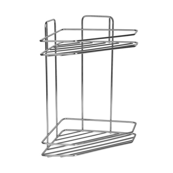 Полка угловая ZOLLEN STAINLESS-2 (арт.CR802652) трапеция, НЕРЖАВЕЮЩАЯ сталь 304. Фото 1