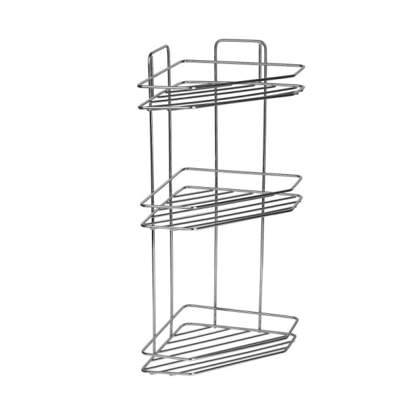 Полка угловая ZOLLEN STAINLESS-3 (арт.CR802653) трапеция, НЕРЖАВЕЮЩАЯ сталь 304. Фото 1