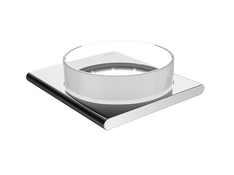 Полочка Keuco Edition 400 в комплекте с матовой хрустальной чашей для мелочей, хром (11549019000). Фото 1