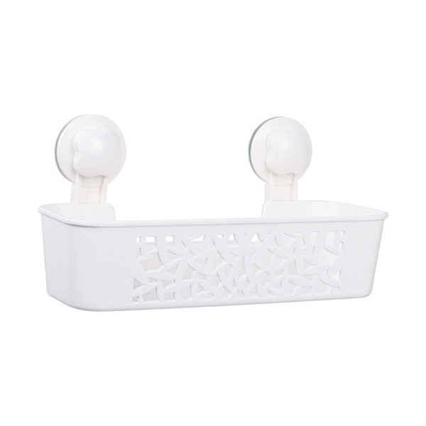 Полочка прямоугольная Fixsen Grampus одноэтажная, пластик, белая (GR-7084). Фото 1