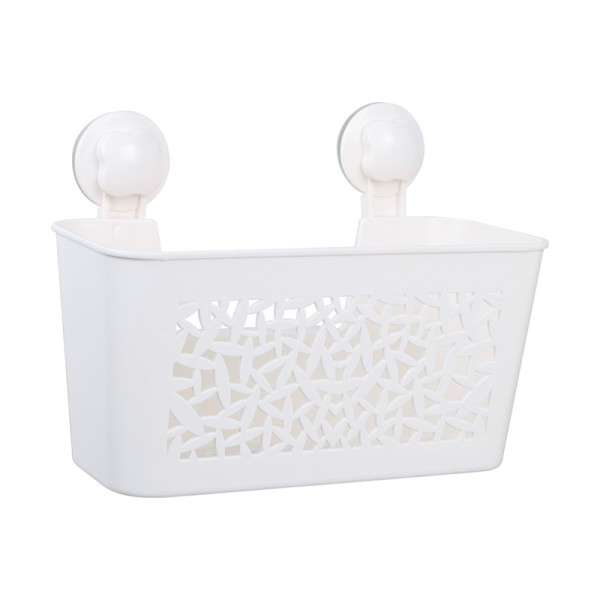 Полочка прямоугольная Fixsen Grampus одноэтажная, пластик, белая (GR-7085). Фото 1