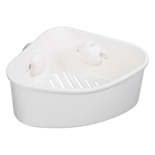 Полочка угловая Fixsen Grampus одноэтажная, белая (GR-3308). Фото 1