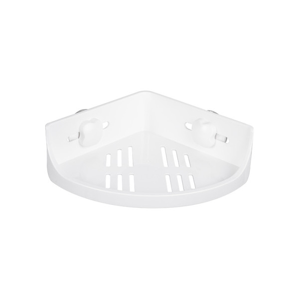 Полочка угловая Fixsen Grampus одноэтажная, белая (GR-3310). Фото 1