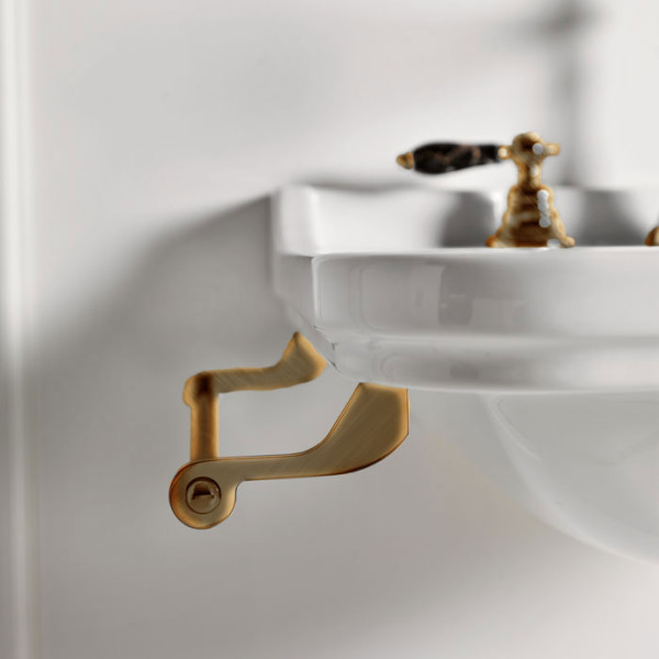 Полотенцедержатель боковой для раковин, 40см, цвет бронза. Фото 1