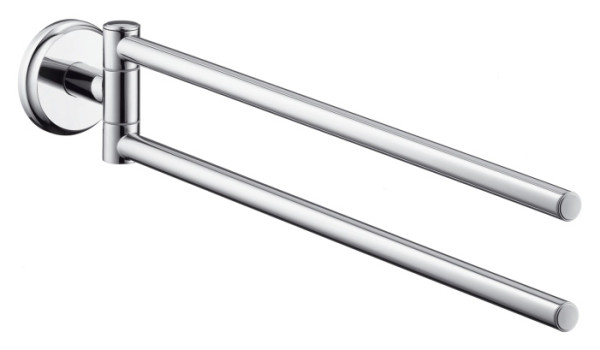 Полотенцедержатель Hansgrohe Logis Classic двухрожковый, хром (41612000). Фото 1