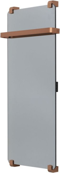 Полотенцесушитель электрический Allen Brau Infinity 100x44 с рейлингом и креплением, медь браш. Фото 1