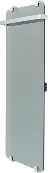 Полотенцесушитель электрический Allen Brau Infinity 120x44 с рейлингом и креплением, серебро браш. Фото 1