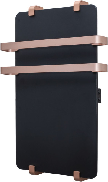 Полотенцесушитель электрический Allen Brau Infinity 60x44 с рейлингом 2.0 и креплением, медь браш. Фото 1