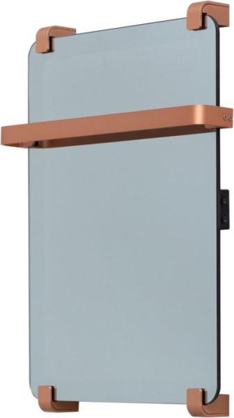 Полотенцесушитель электрический Allen Brau Infinity 60x44 с рейлингом и креплением, медь браш. Фото 1