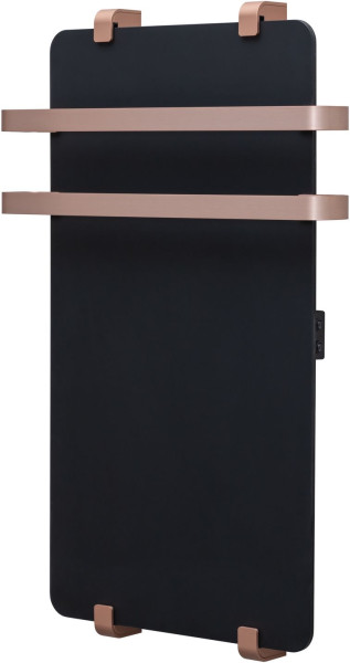 Полотенцесушитель электрический Allen Brau Infinity 80x44 с рейлингом 2.0 и креплением, медь браш. Фото 1