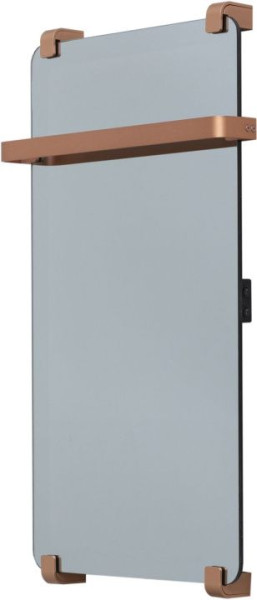 Полотенцесушитель электрический Allen Brau Infinity 80x44 с рейлингом и креплением, медь браш. Фото 1