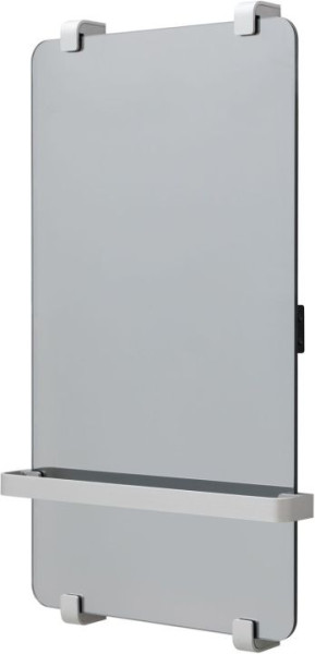 Полотенцесушитель электрический Allen Brau Infinity 80x44 с рейлингом и креплением, серебро браш. Фото 1