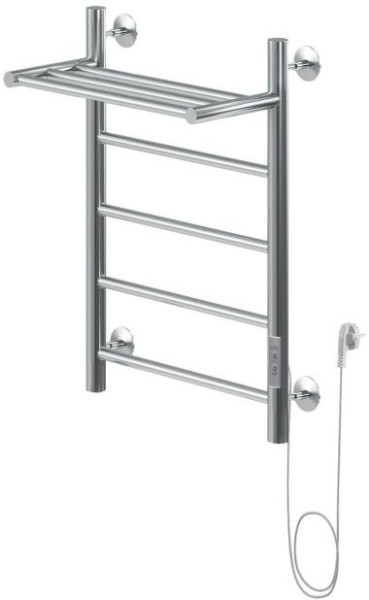 Полотенцесушитель электрический Aquanet Mauro 60х40 Тэн справа , с полкой. Фото 1