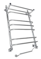 Полотенцесушитель электрический Двин FQ Electro форма лесенка 80х50 ТЭН справа цвет Хром (4627106968346). Фото 1