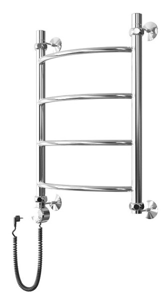 Полотенцесушитель электрический Двин R Electro форма лесенка 60х50 ТЭН слева цвет Хром (4627086042395). Фото 1