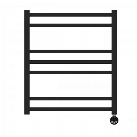 Полотенцесушитель электрический Lemark Atlantiss П7 LM32607REBL 500x600, левый/правый, черный. Фото 1