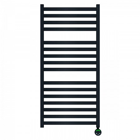 Полотенцесушитель электрический Lemark Bellario П16 LM68116EBL 500x1100, левый/правый, черный. Фото 1