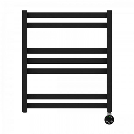 Полотенцесушитель электрический Lemark Bellario П7 LM68607EBL 500x600, левый/правый, черный. Фото 1