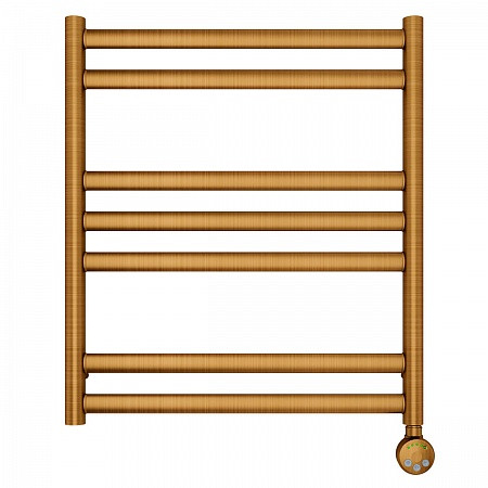 Полотенцесушитель электрический Lemark Status LM44607EBR П7 500x600, левый/правый, бронза. Фото 1