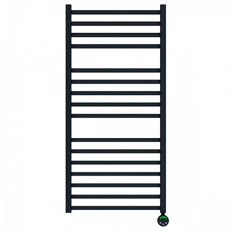 Полотенцесушитель электрический Lemark Unit П16 LM45116EBL 500x1100, левый/правый, черный. Фото 1