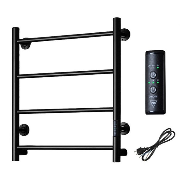 Полотенцесушитель электрический (лесенка) Тругор Аспект Пэк сп 1 60х40 см, черный. Фото 1