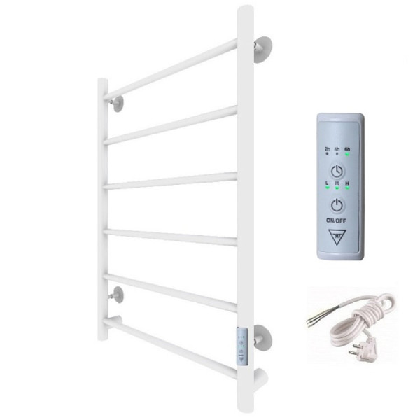 Полотенцесушитель электрический (лесенка) Тругор Аспект Пэк сп 1 80х40 см, белый. Фото 1
