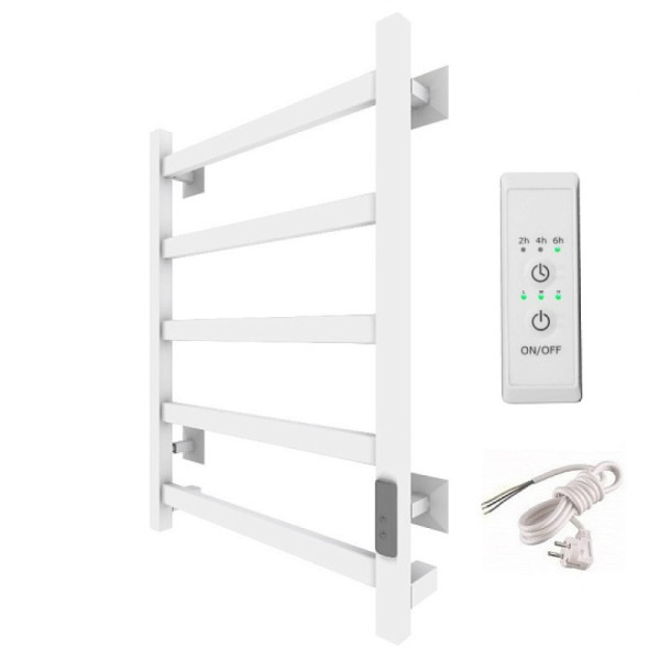 Полотенцесушитель электрический (лесенка) Тругор Пэк сп 20 кв 60х50 см, белый. Фото 1