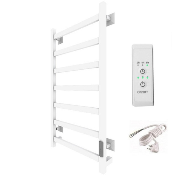 Полотенцесушитель электрический (лесенка) Тругор Пэк сп 20 кв 80х40 см, белый. Фото 1