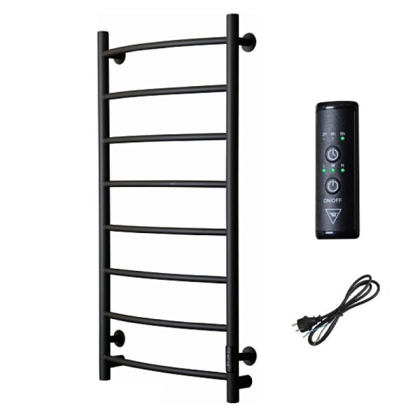 Полотенцесушитель электрический (лесенка) Тругор Пэк сп 5 100х50 см, черный. Фото 1