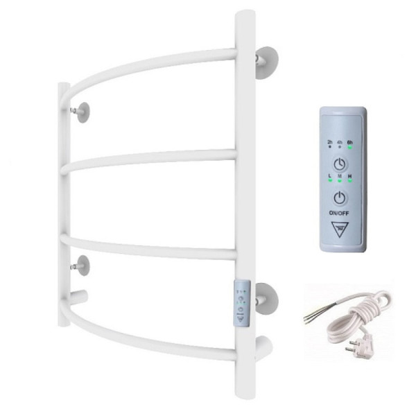 Полотенцесушитель электрический (лесенка) Тругор Пэк сп 5 60х50 см, белый. Фото 1