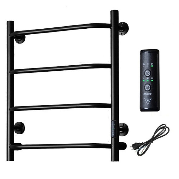 Полотенцесушитель электрический (лесенка) Тругор Пэк сп 6 60х50 см, черный. Фото 1