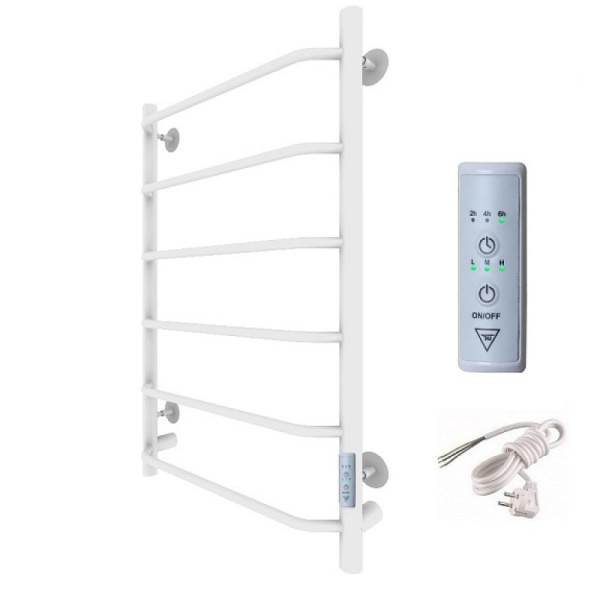 Полотенцесушитель электрический (лесенка) Тругор Пэк сп 6 80х50 см, белый. Фото 1