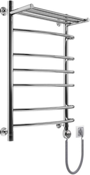 Полотенцесушитель электрический Маргроид Цунами форма лесенка 80х50 цвет (Цунамиэлект8050сполкой). Фото 1