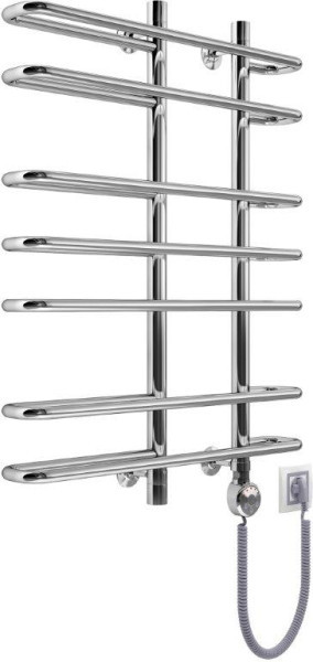 Полотенцесушитель электрический Маргроид Вид 11А форма лесенка 100х60 цвет Хром (B11АЭ1002060лев). Фото 1