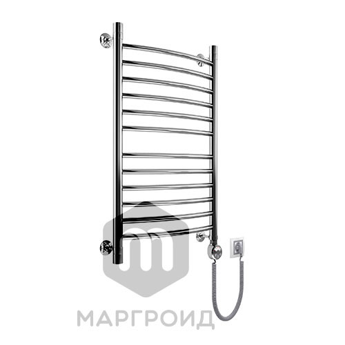 Полотенцесушитель электрический Маргроид Вид 15А Премиум форма лесенка 80х50 цвет Хром (B5ЭП8050). Фото 1