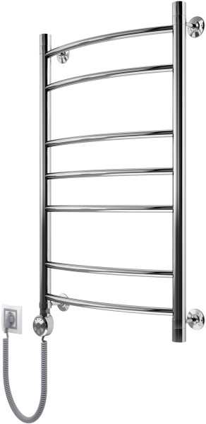 Полотенцесушитель электрический Маргроид Вид 5 форма лесенка 80х50 цвет Хром (М00064962). Фото 1