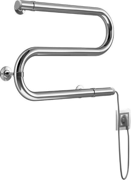 Полотенцесушитель электрический Маргроид Вид 54 форма S-образная 40х60 цвет Хром (B54(3/4")4060). Фото 1