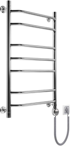 Полотенцесушитель электрический Маргроид Вид 7 форма лесенка 60х50 цвет Хром (B7Э6050прав). Фото 1