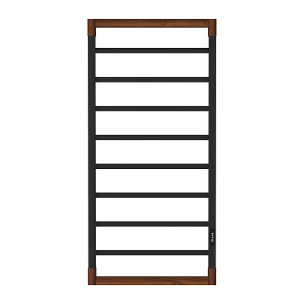 Полотенцесушитель электрический OPADIRIS Беланто OS12351BN черный матовый/светлый орех. Фото 1