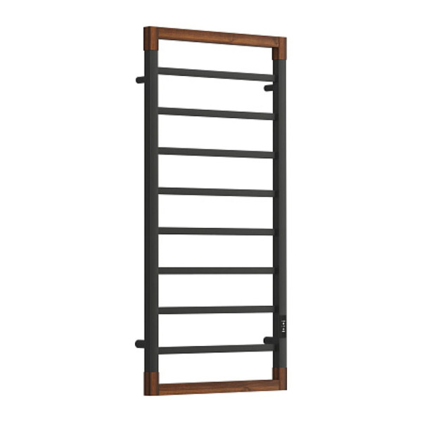 Полотенцесушитель электрический OPADIRIS Беланто OS12351BN черный матовый/светлый орех. Фото 2