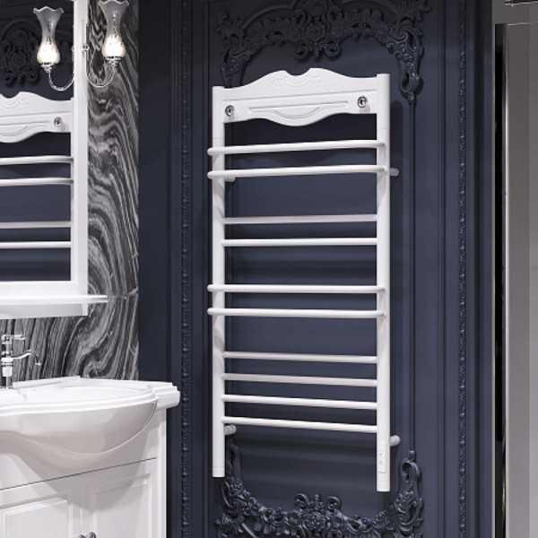 Полотенцесушитель электрический OPADIRIS Брунелла OS55351WM белый матовый/белый. Фото 3