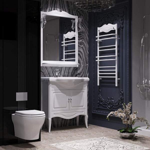 Полотенцесушитель электрический OPADIRIS Брунелла OS55351WM белый матовый/белый. Фото 5